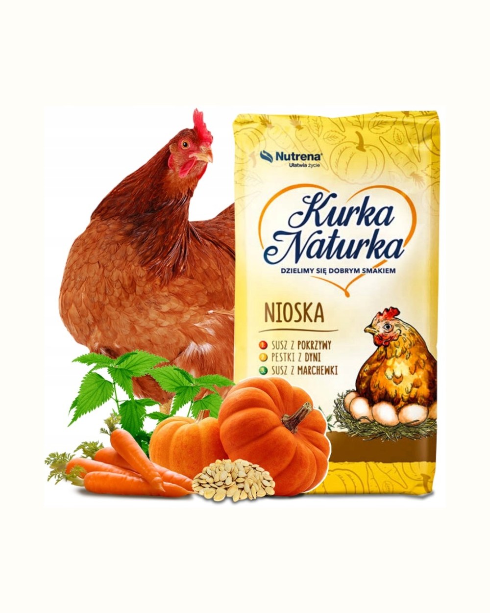 Opakowanie paszy Kurka Naturka dla kur niosek